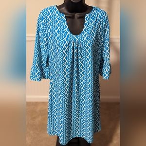 Aryeh Blue and white dress